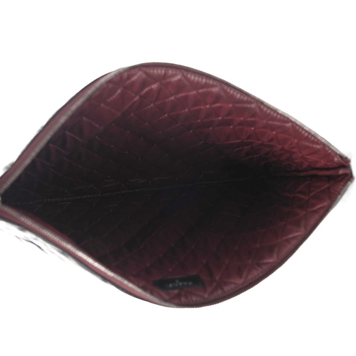 Caviar Quilted Large Cosmetic Case Black