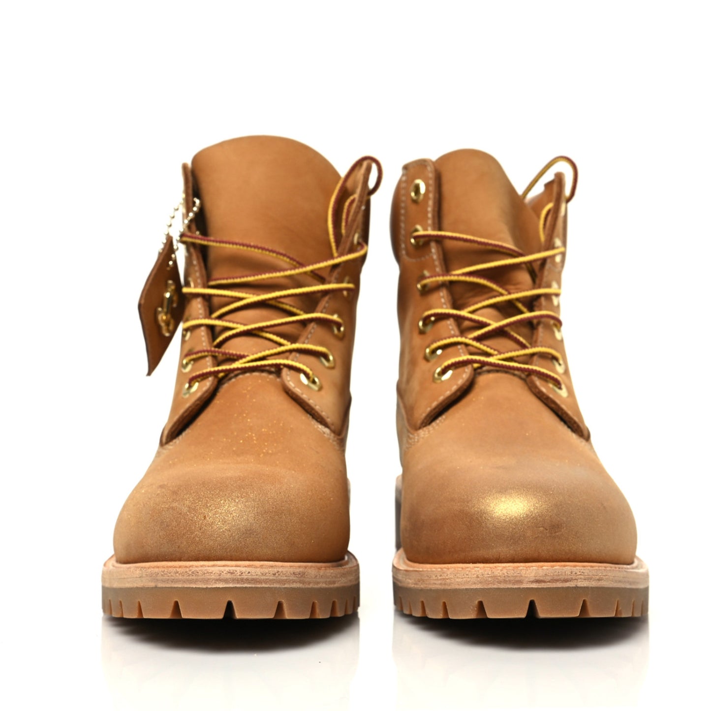 X TIMBERLAND Nubuck Glitter Ankle Boots 9.5 Wheat