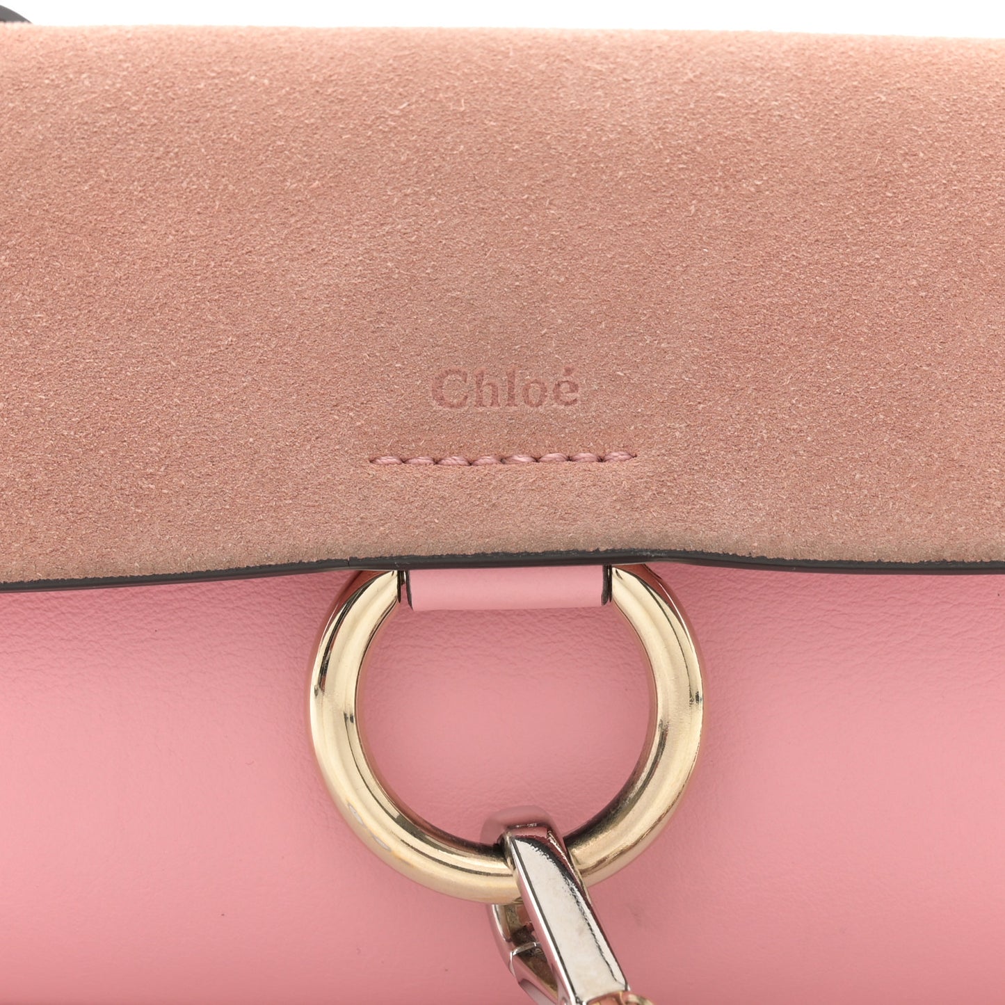 Calfskin Mini Faye Shoulder Bag Washed Pink