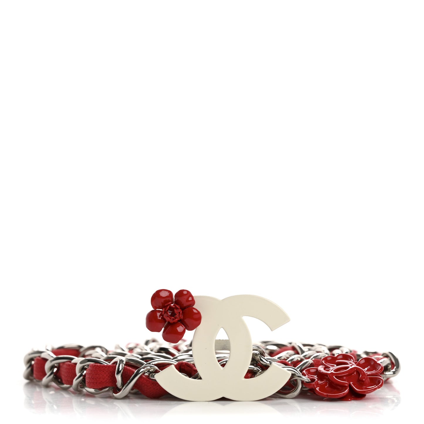 Camellia Chain Belt Red
