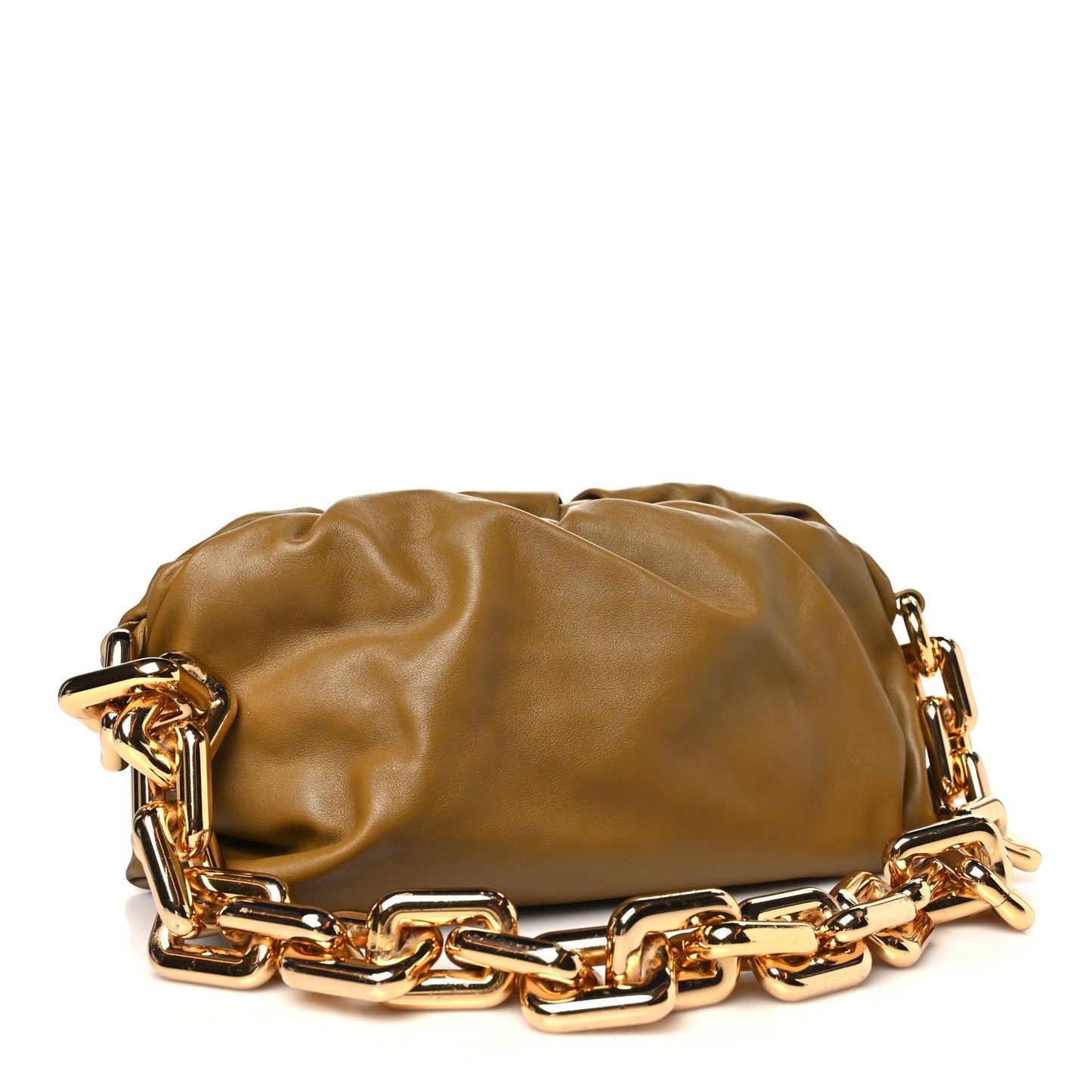 Calfskin The Pouch Chain Moutarde