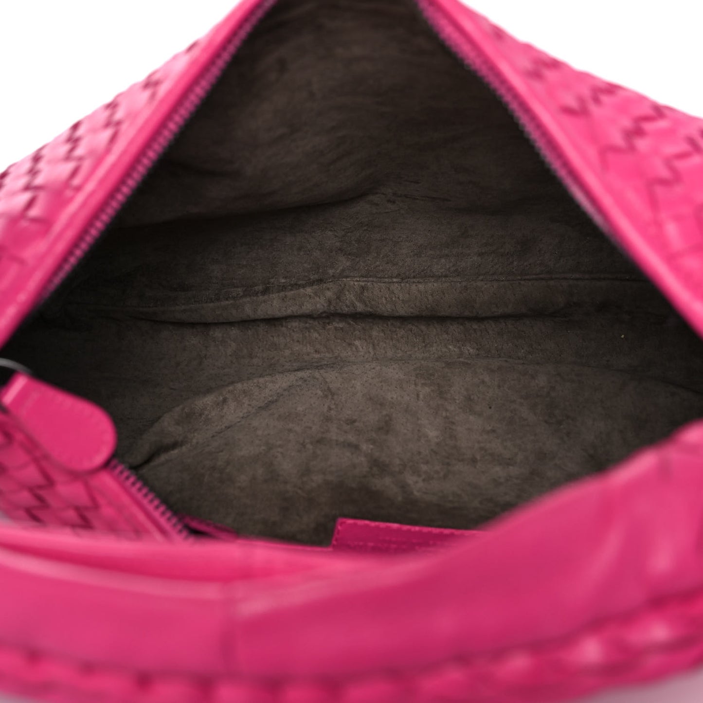 Nappa Intrecciato Medium Veneta Hobo Fuchsia