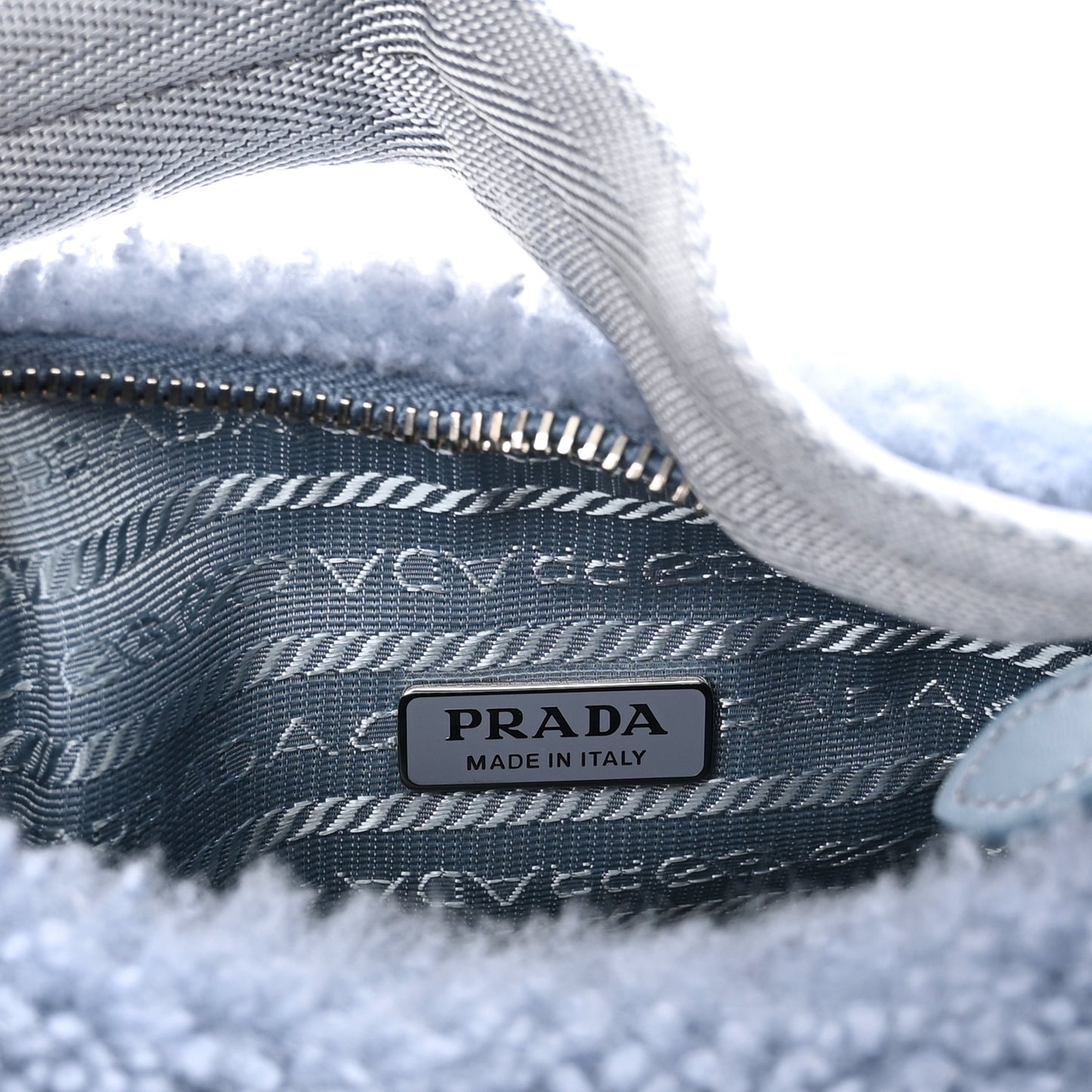 Shearling Mini Re-Edition 2000 Bag Pervinca