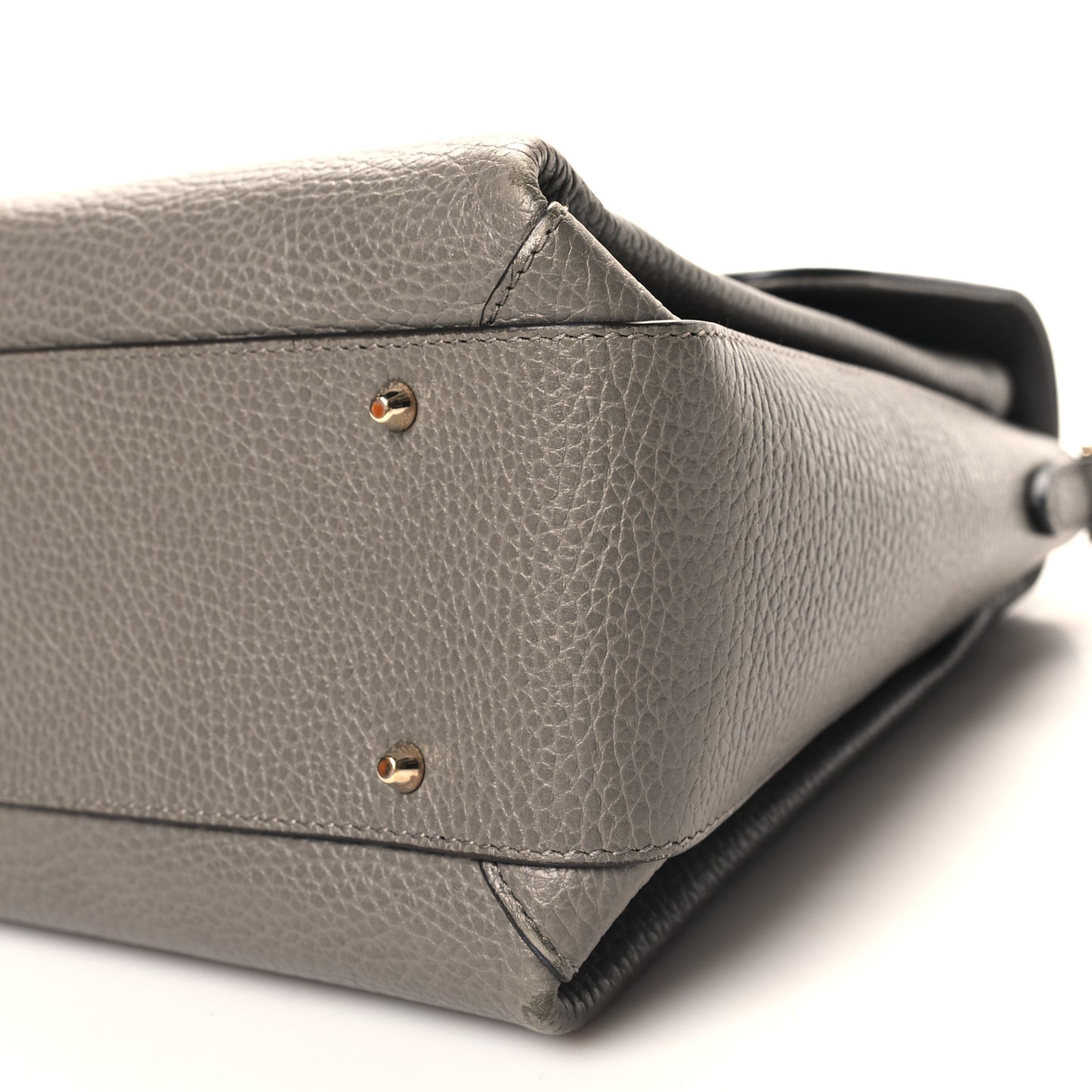 Dollar Calfskin Medium Interlocking G Top Handle Shoulder Bag Loess