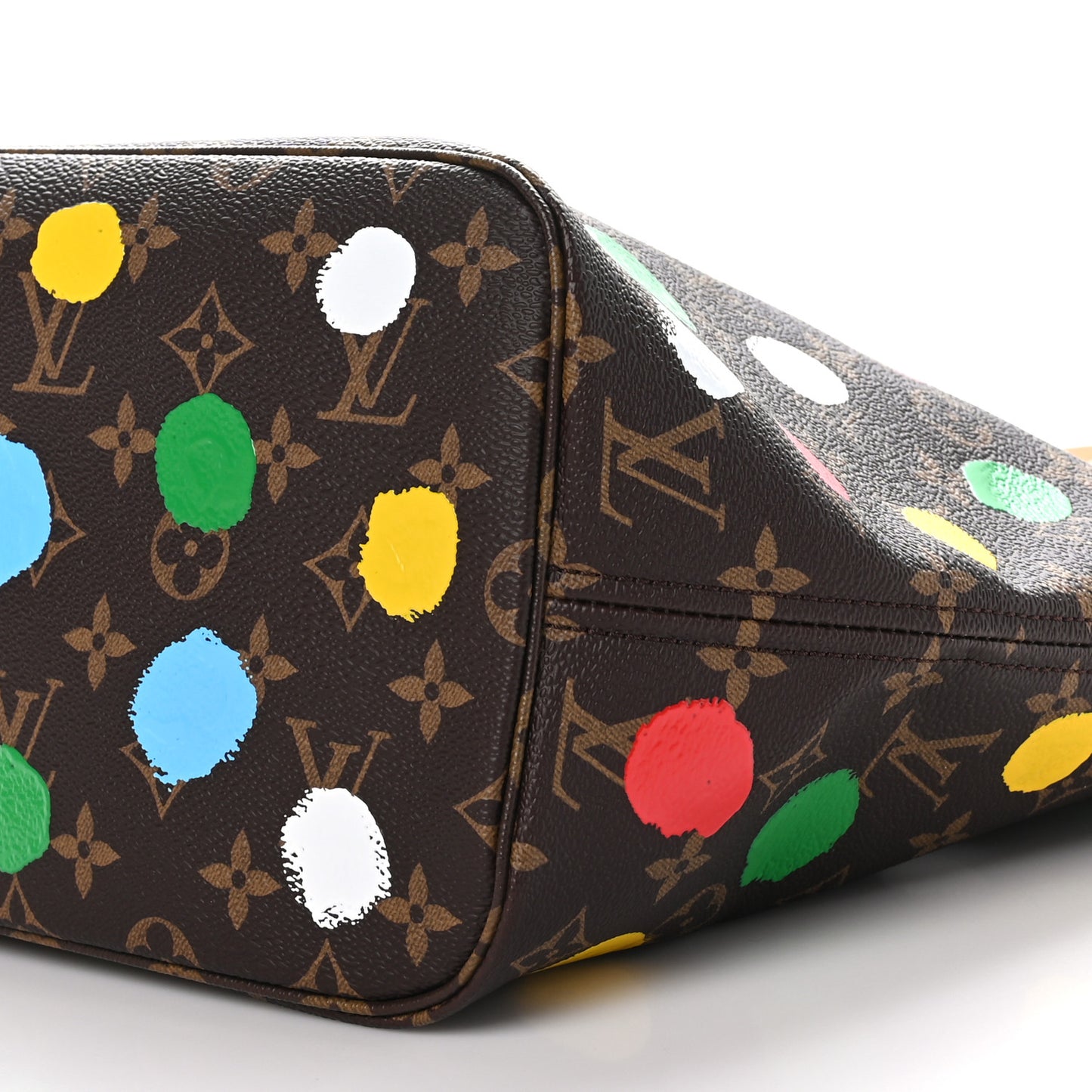 LV X YK Monogram Dots Neverfull MM
