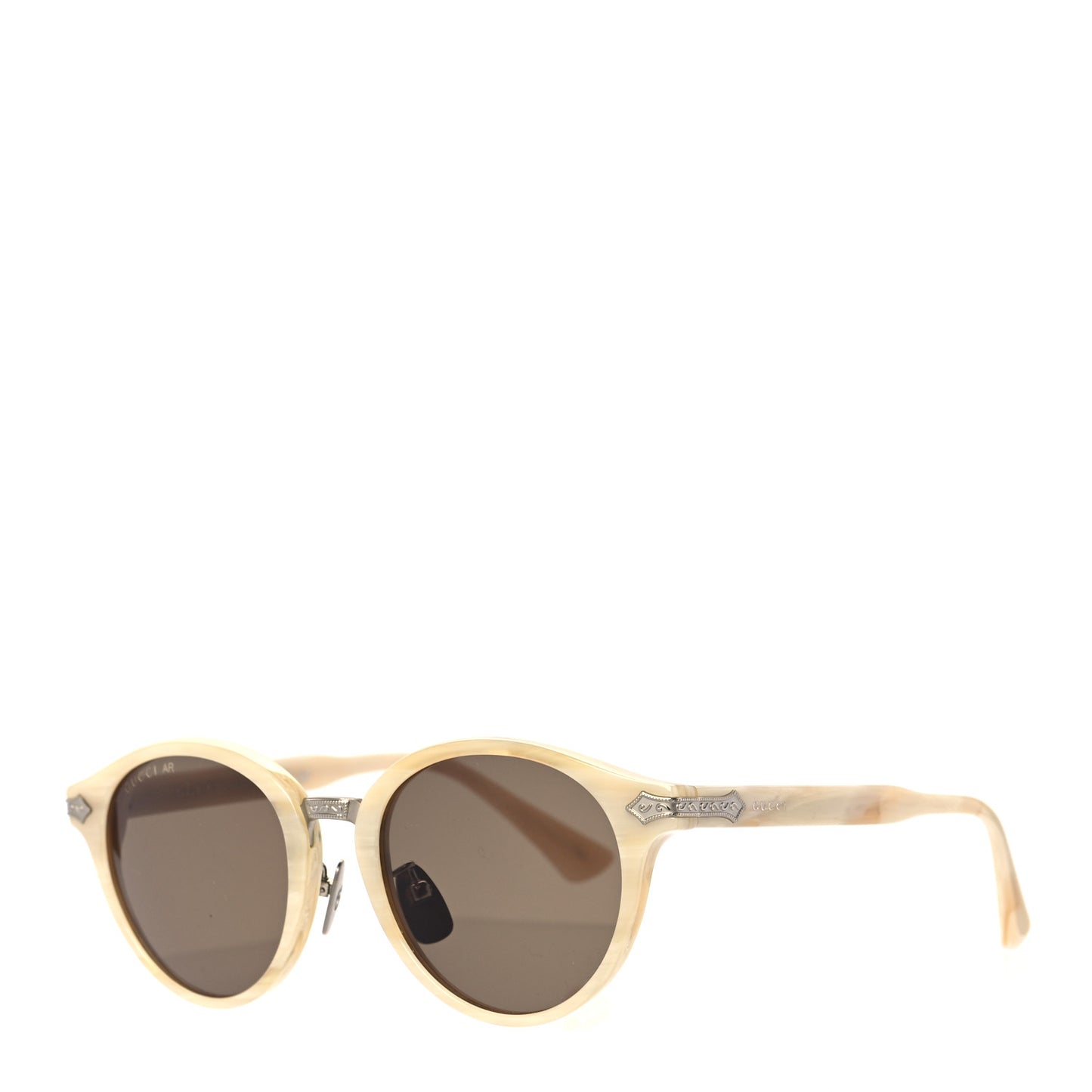 Round Sunglasses GG0066S White