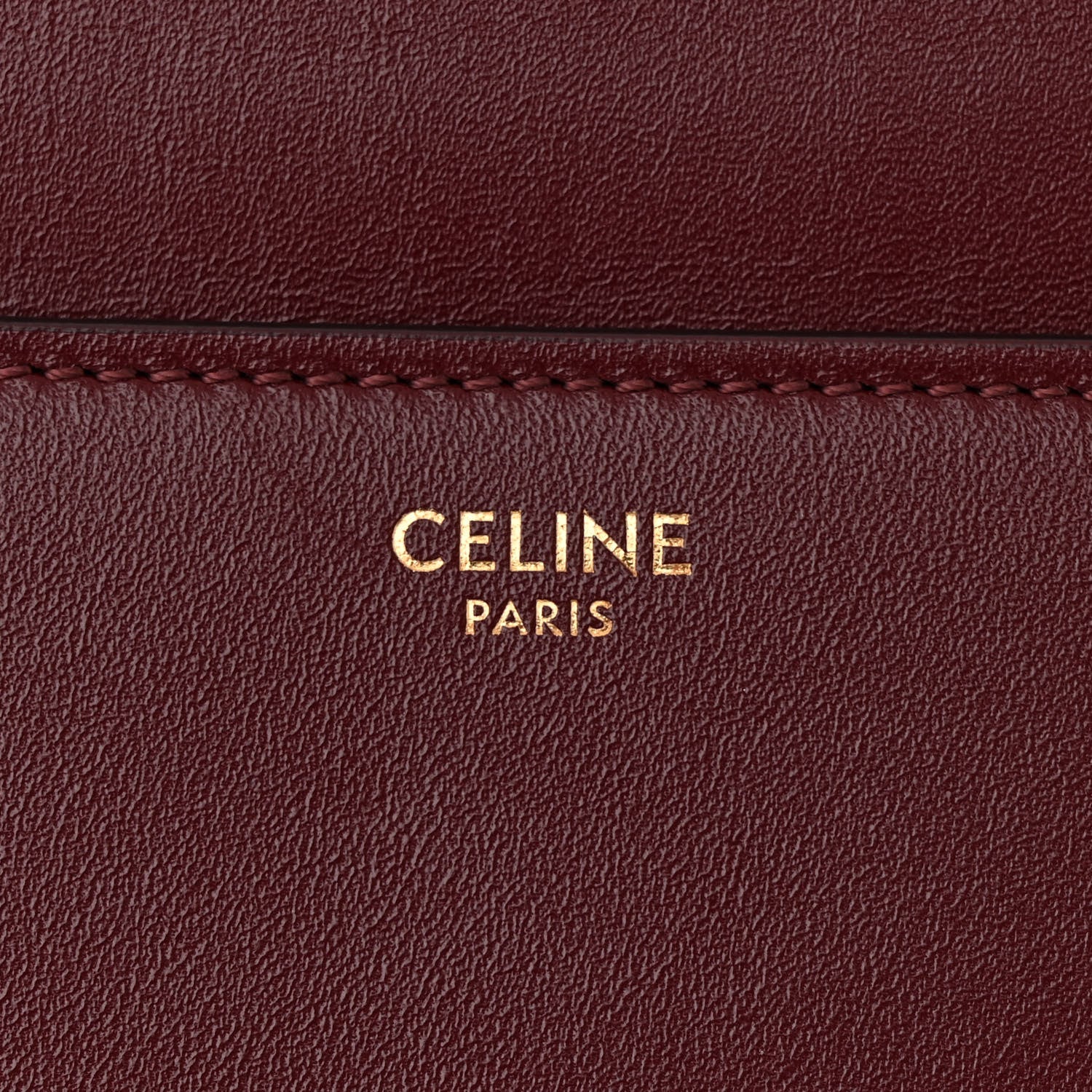 Celine Satinated Calfskin Medium 16 Top Handle Bag Light Burgundy 5 of 9