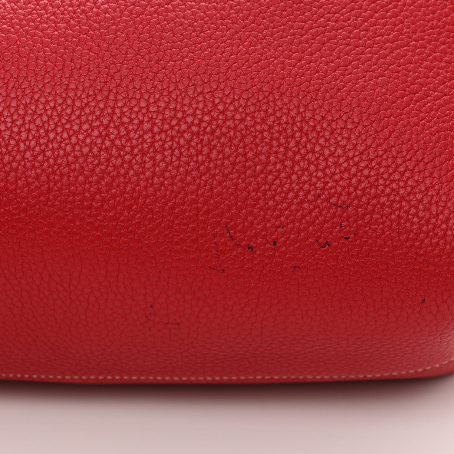 Moynat Taurillon Blush Calfskin Reversible Tote Ocean Red 18 of 18