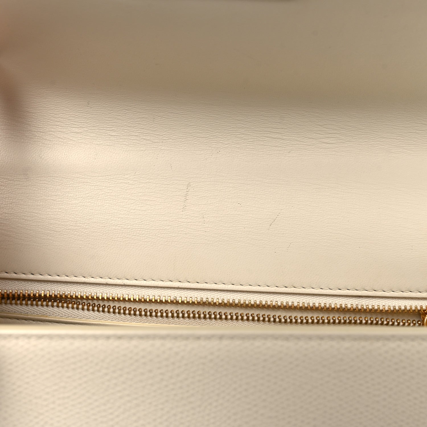 Christian Dior Grained Calfskin 30 Montaigne East West Chain Flap Bag Off White 12 of 12