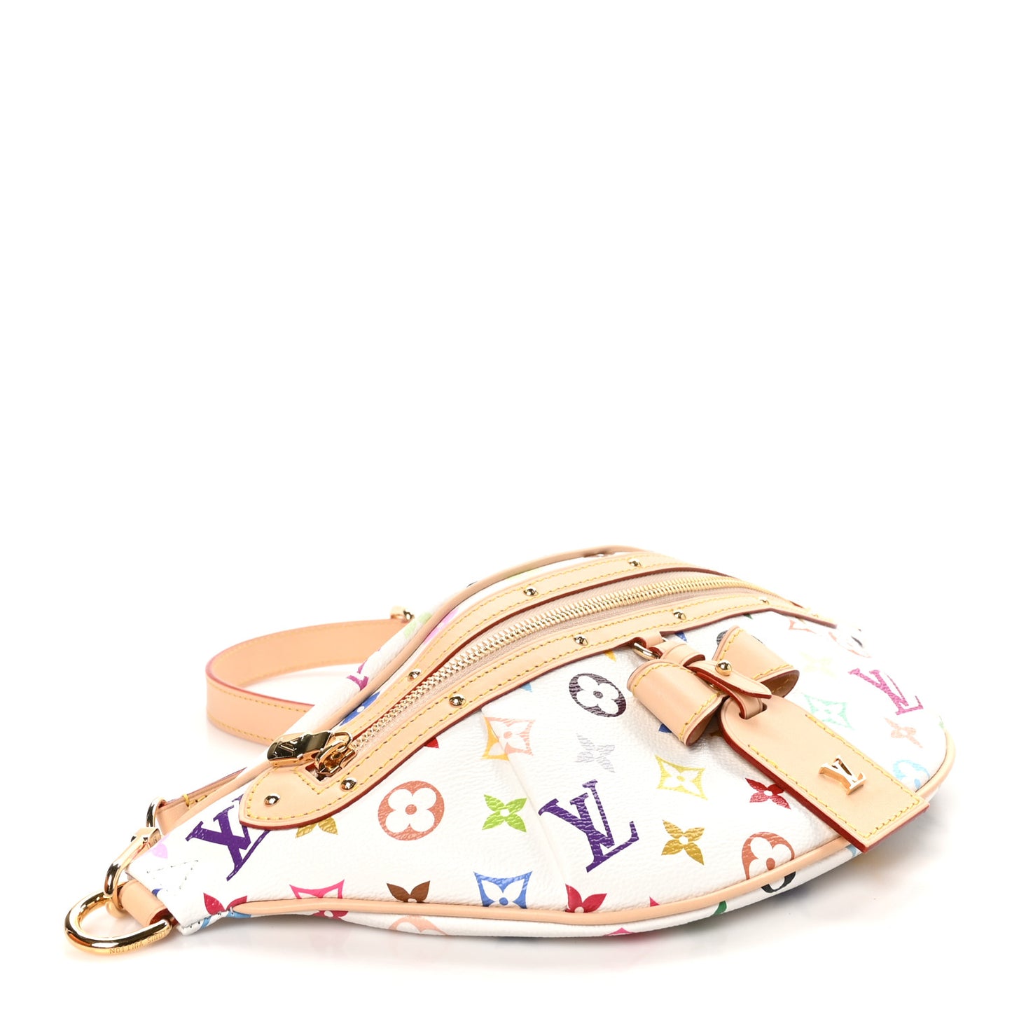 LV X TM Monogram Multicolor High Rise Bumbag White