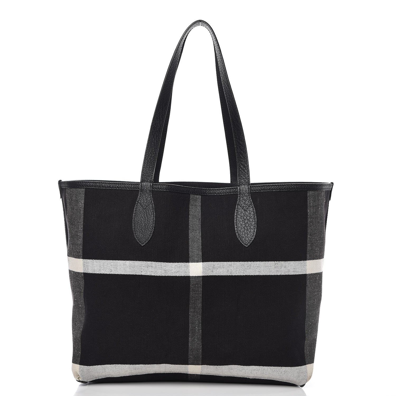 Burberry Coated Canvas Medium Reversible Doodle Tote Black 7 of 15