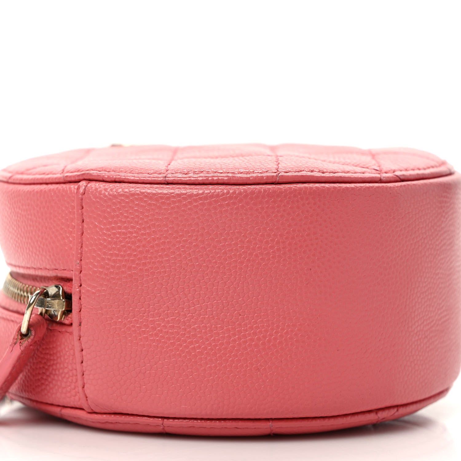 Chanel Caviar Quilted Round Clutch With Chain Pink 8 of 9