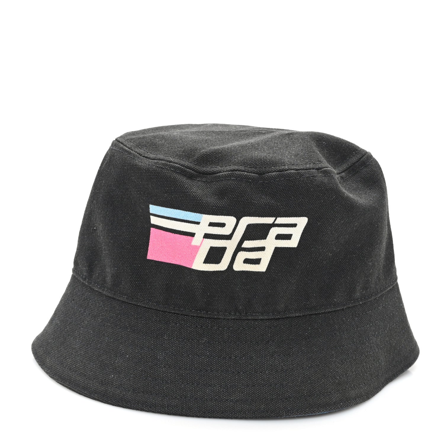 Prada Canvas Racing Logo Womens Bucket Hat M Black 3 of 9
