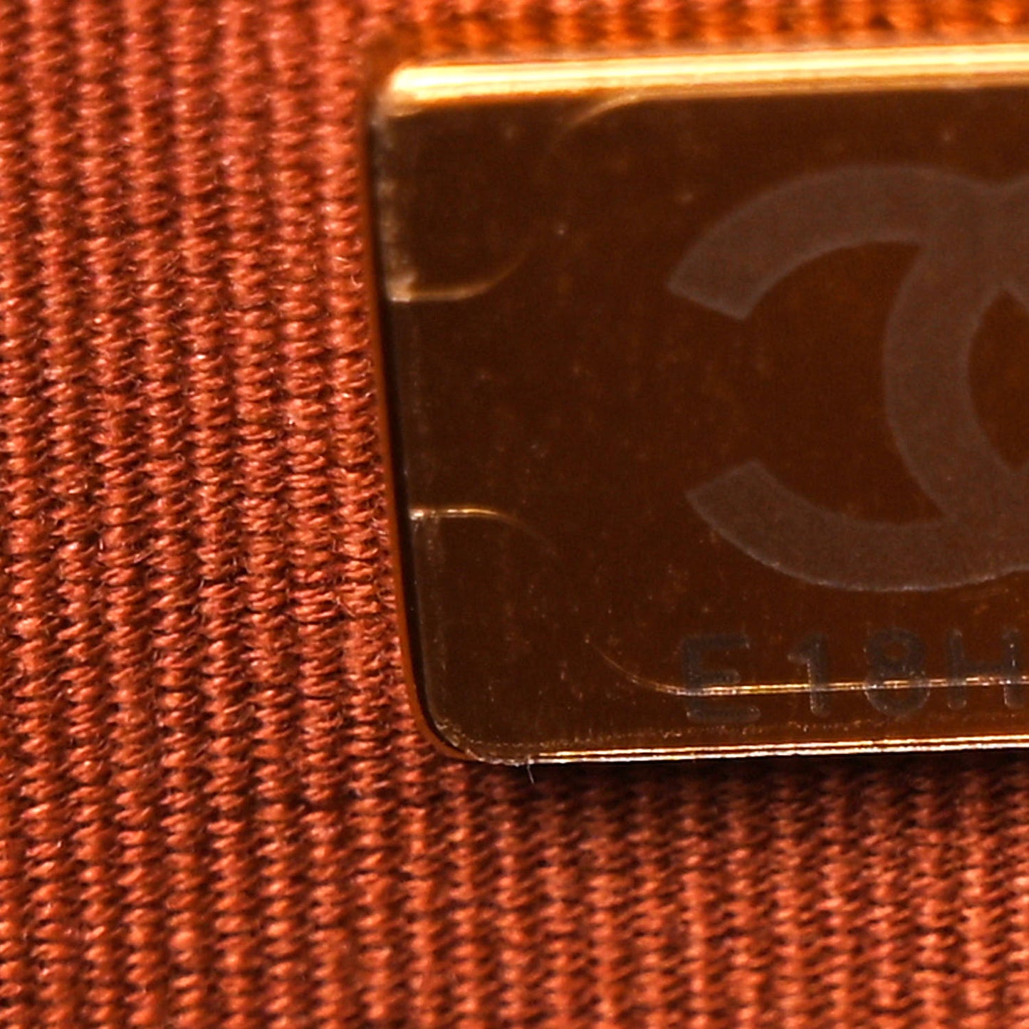 Lambskin Quilted Crystal Pearl CC Wallet On Chain WOC Brown