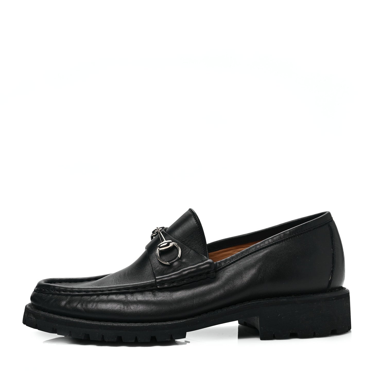 Laredo Calfskin Mens Horsebit Loafers 8.5 Black