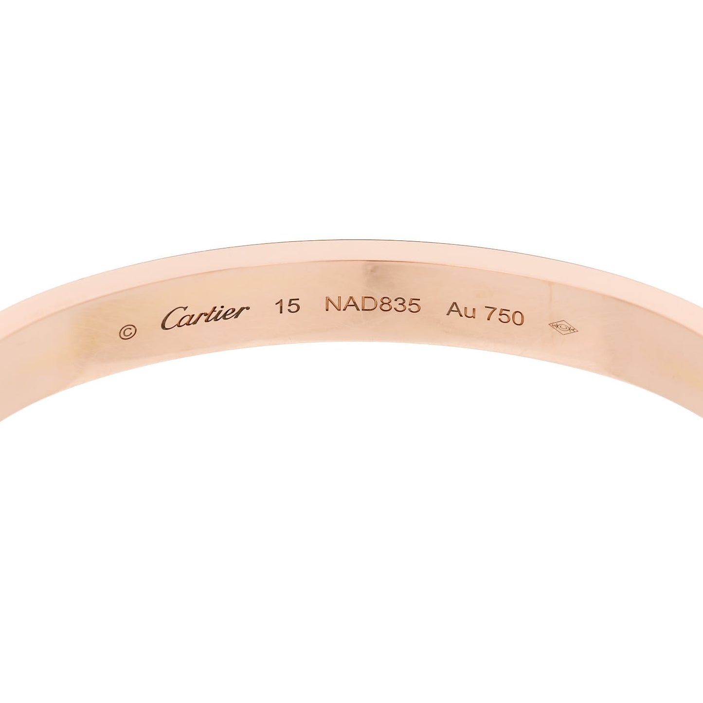 18K Pink Gold LOVE Bracelet 15