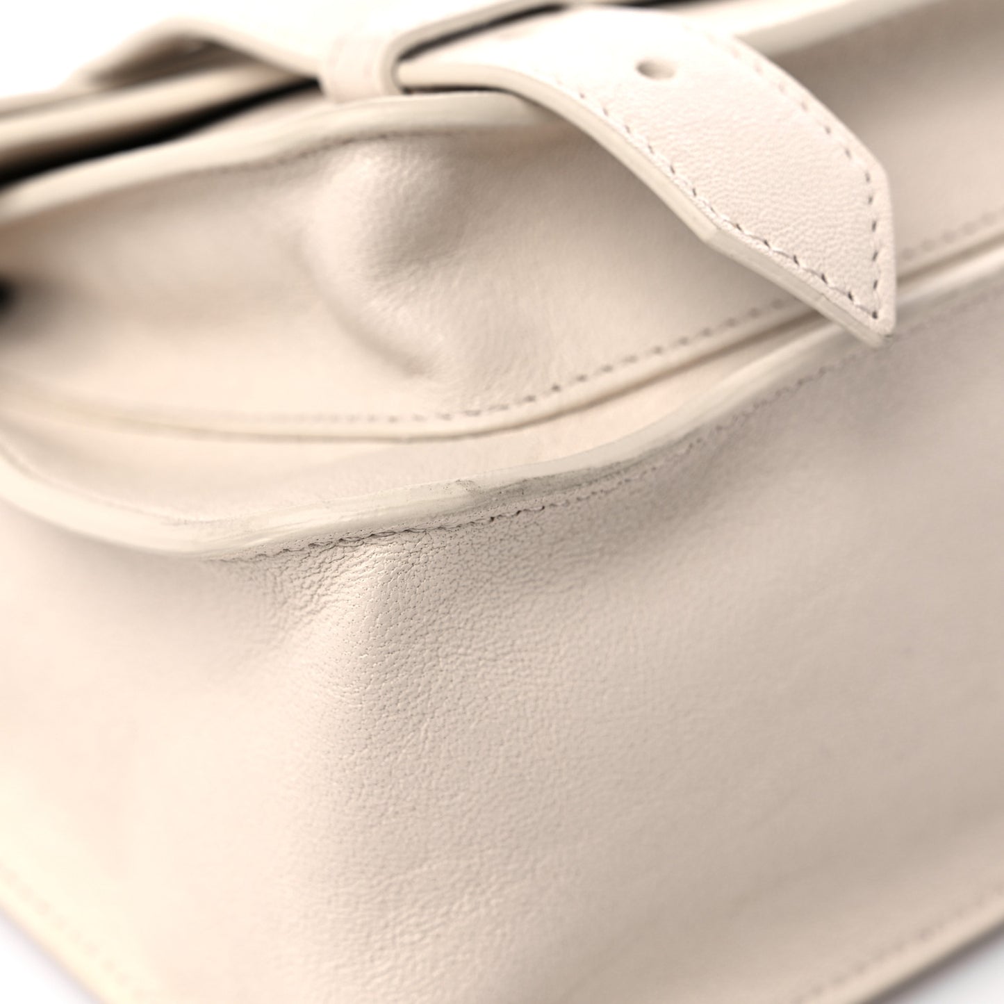 Lambskin Tiny PS1 Satchel White