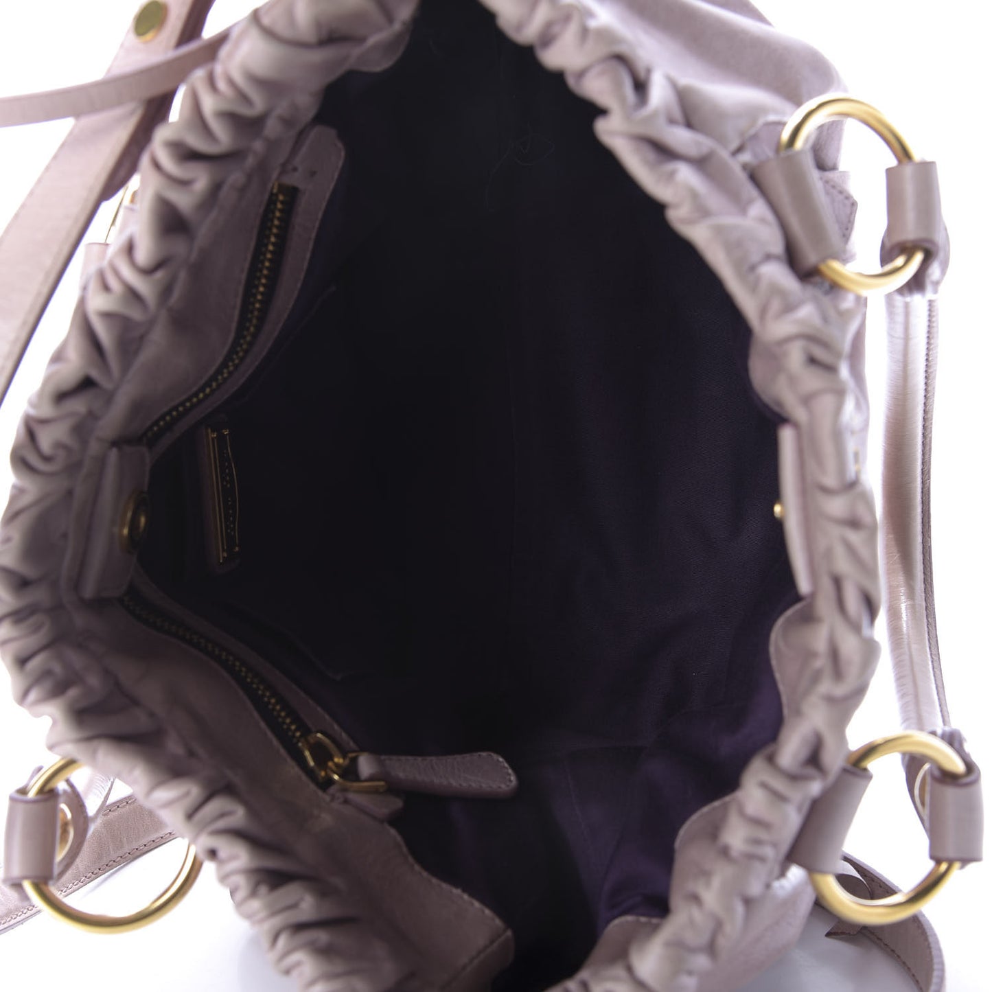 Vitello Shine Top Handle Satchel Mughetto