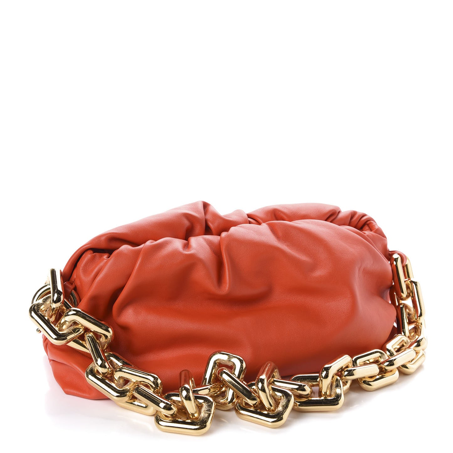 Calfskin The Pouch Chain Orange