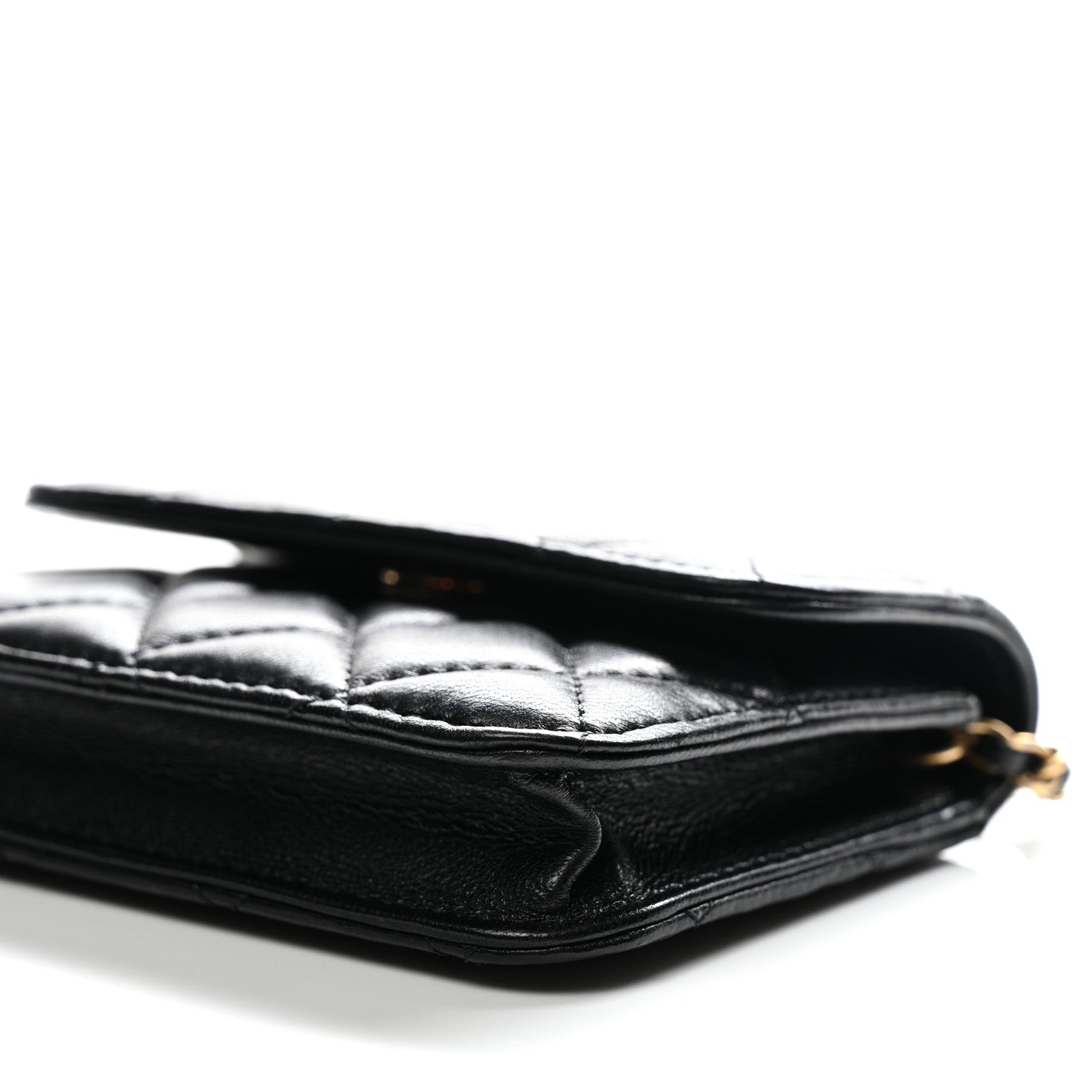 Chanel Lambskin Quilted Pearl Crush Flap With Chain Black 11 of 11