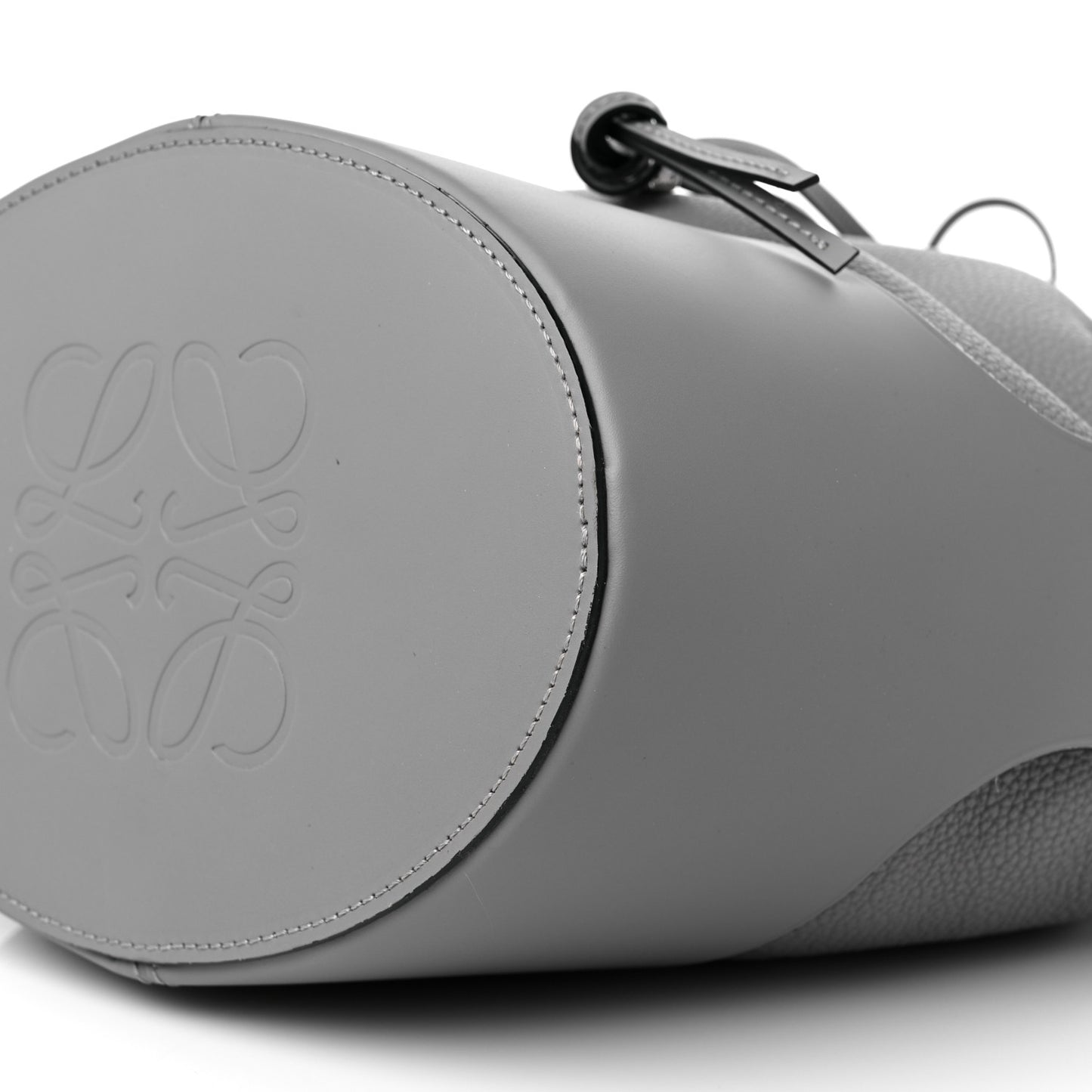 Calfskin Medium Balloon Bucket Bag Smoke