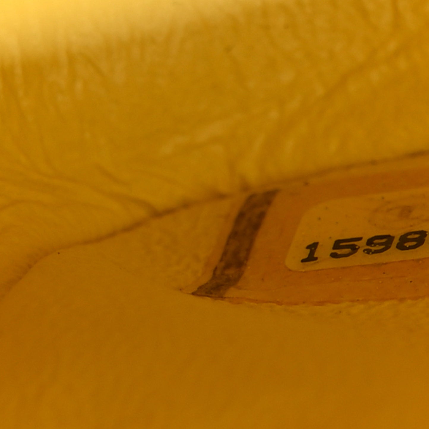 Lambskin Quilted Jumbo Double Flap Yellow