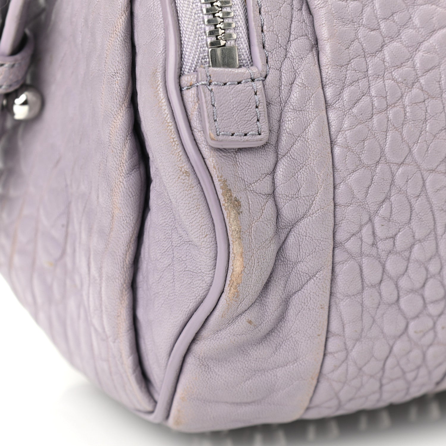 Alexander Wang Pebbled Lambskin Mini Rockie Lavender Rodhium Hardware 13 of 21