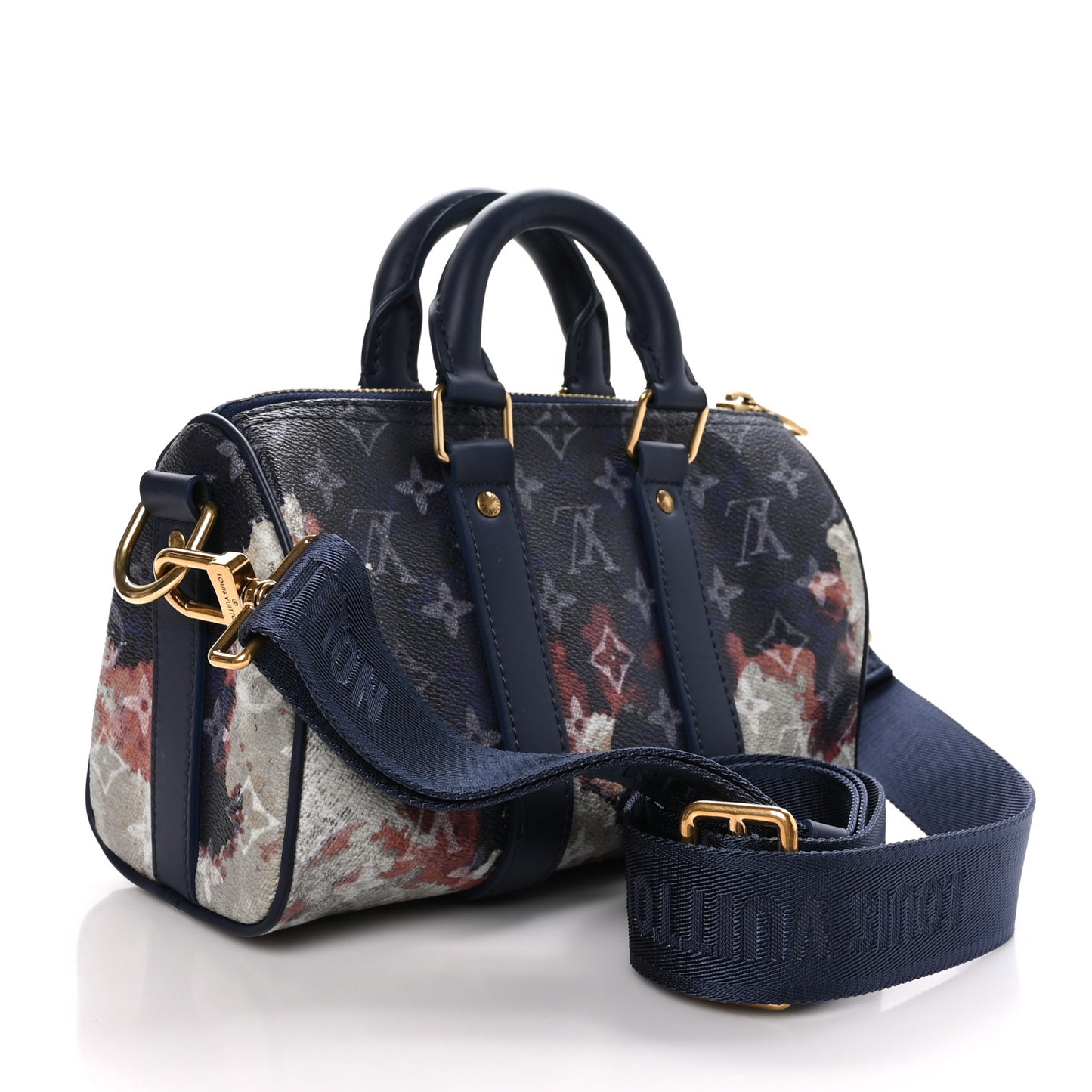 Monogram Bleach Keepall Bandouliere 25 Ink Blue