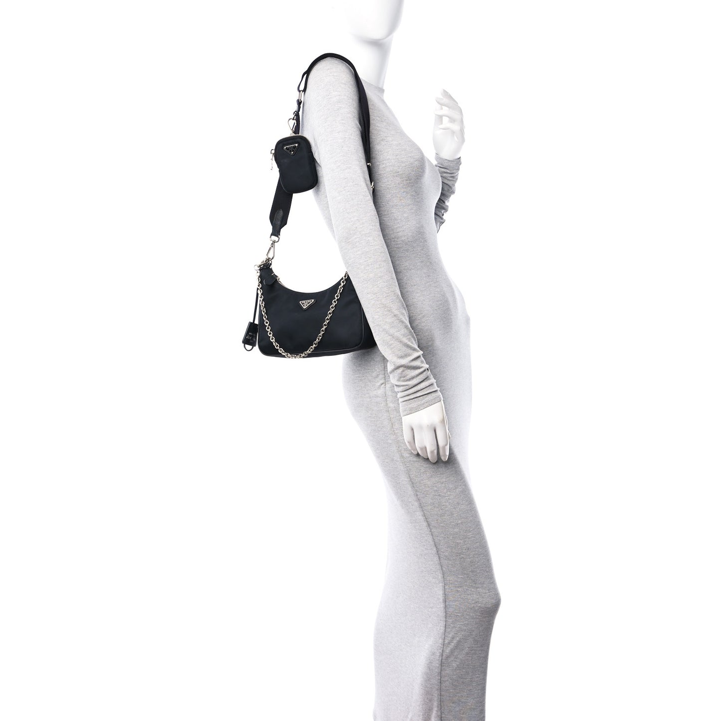 Nylon Re-Edition 2005 Shoulder Bag Black