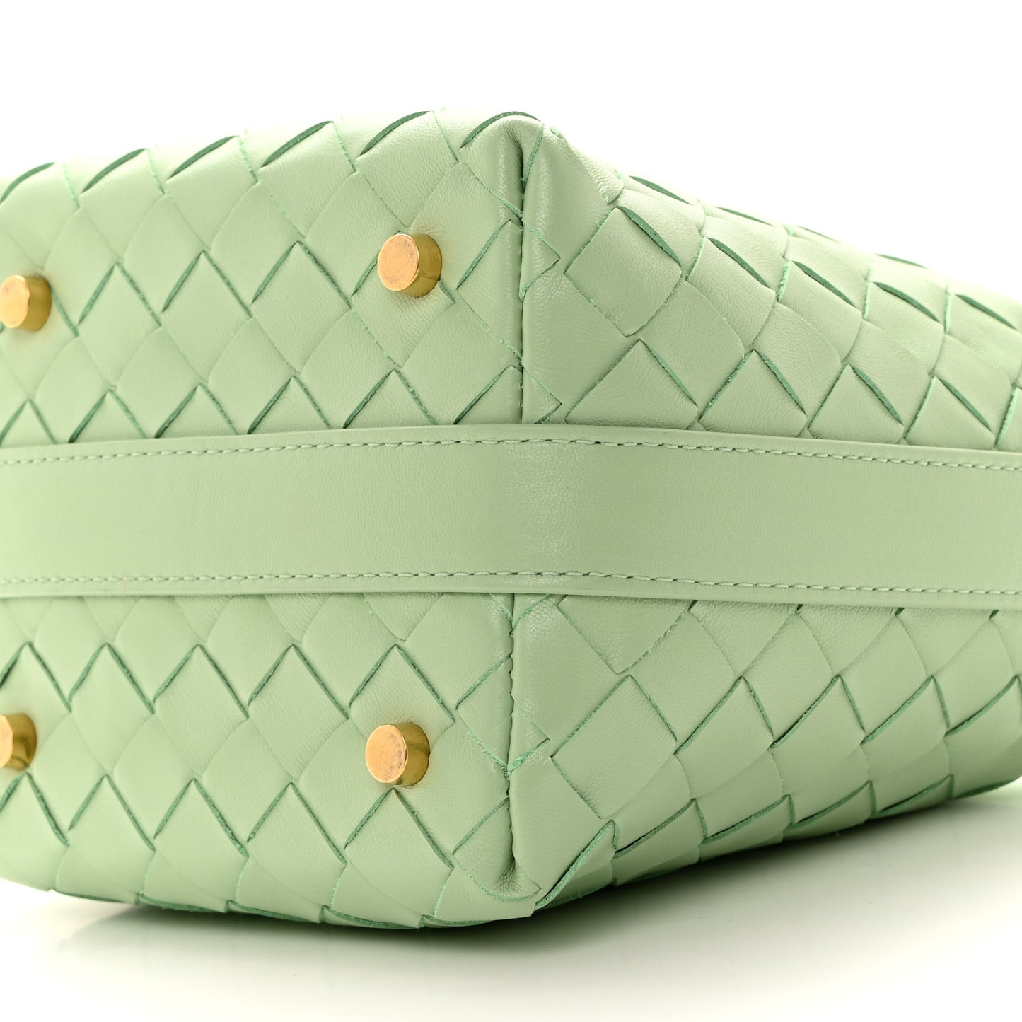 Calfskin Nappa Intrecciato Candy Wallace Fresh Mint