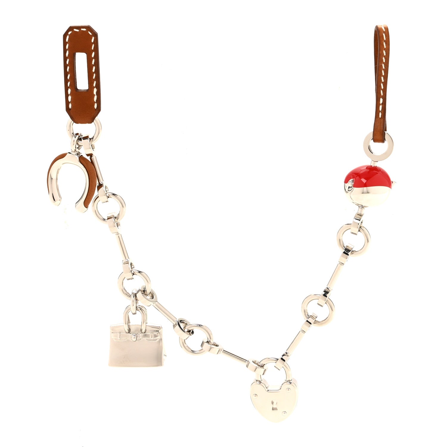 HERMES BARENIA 巾着袋 チャーム付き Hermes Palladium Barenia Bijou De Sac Bag Charm Fauve Rouge De