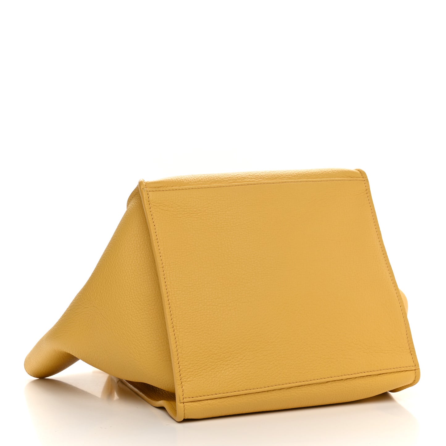Supple Grained Calfskin Small Big Bag Sunflower