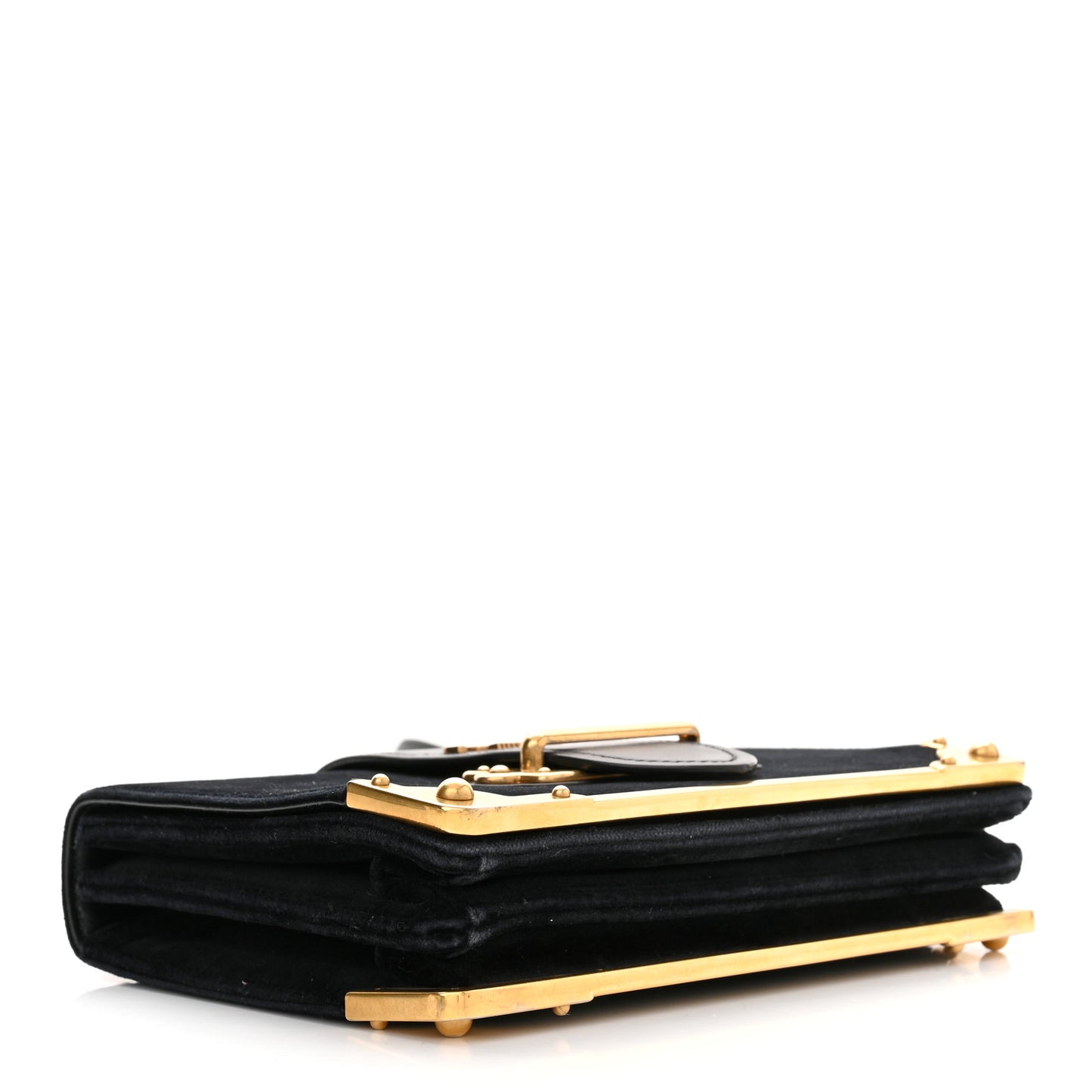 Velvet City Calfskin Cahier Bag Black