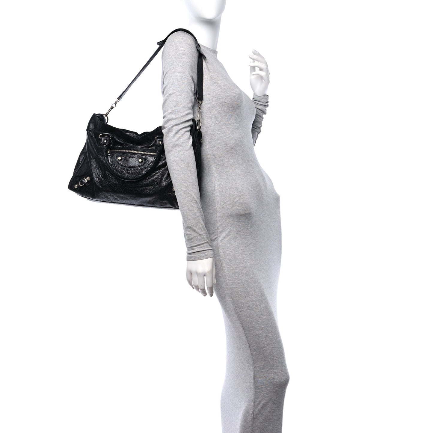 Agneau Giant 12 Silver Hardware City Black