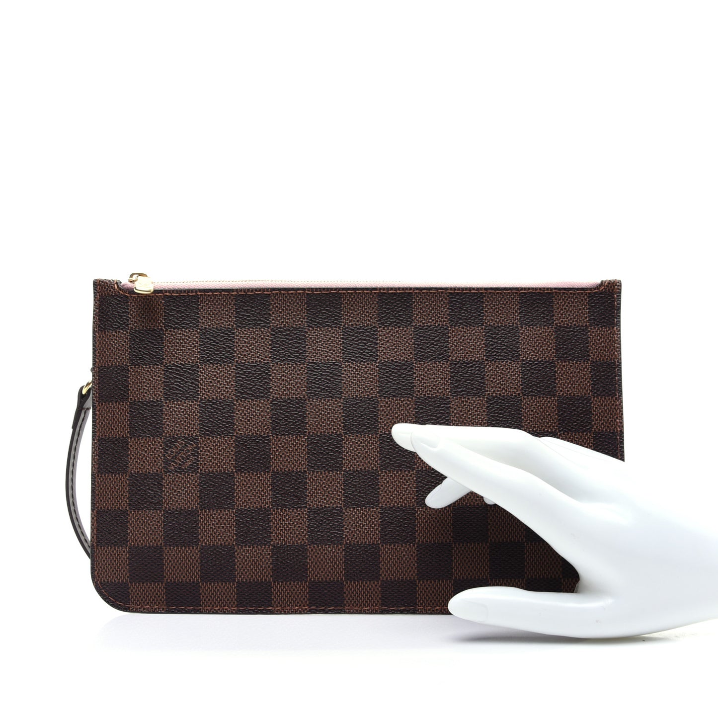 Damier Ebene Neverfull MM GM Pochette Rose Ballerine