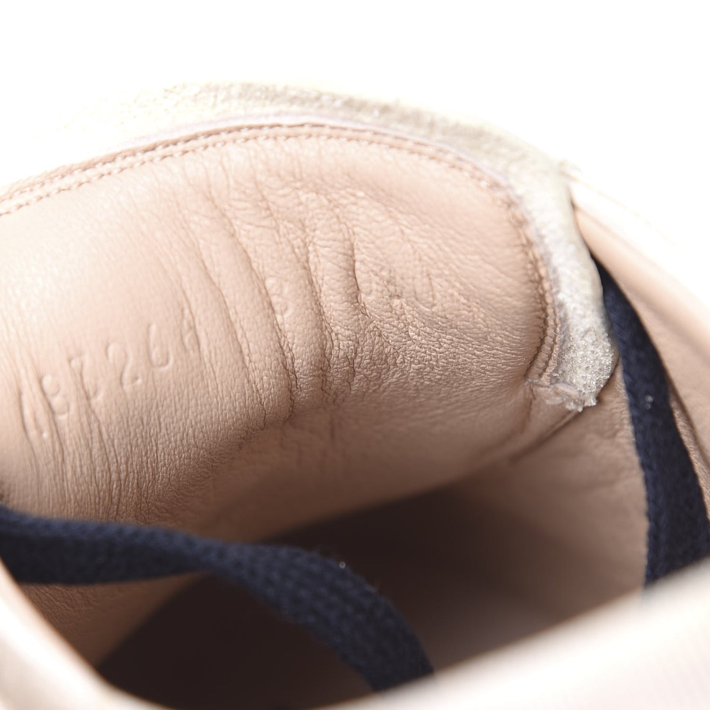Calfskin Mens Falacer Sneakers 8 White Blue