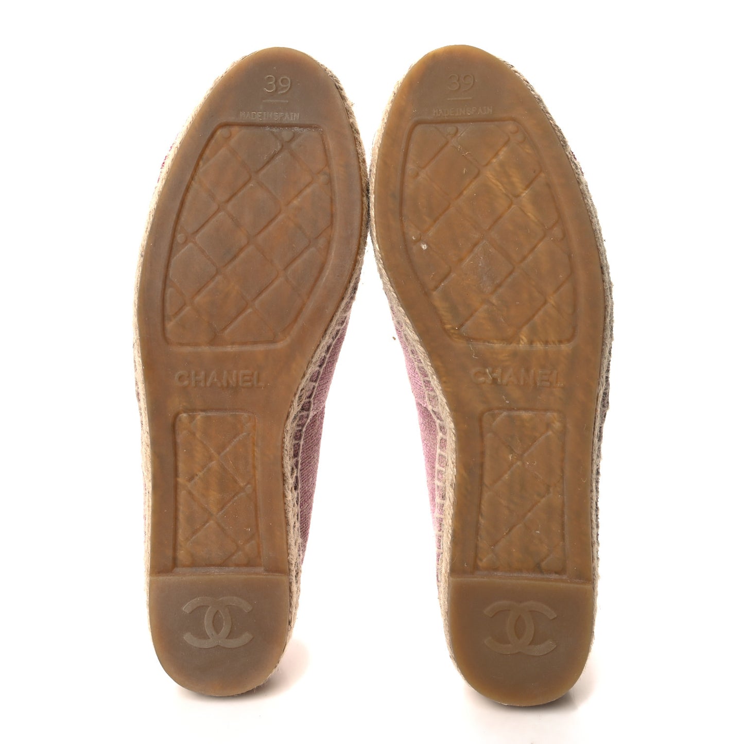 Toile Sequin CC Espadrilles 39 Pink Dark Pink
