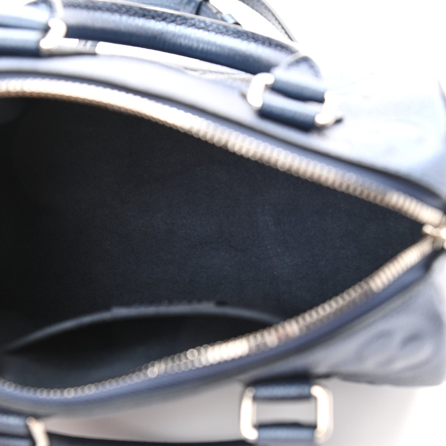 Metallic Empreinte Monogram Giant Speedy Bandouliere 20 Navy Nacre