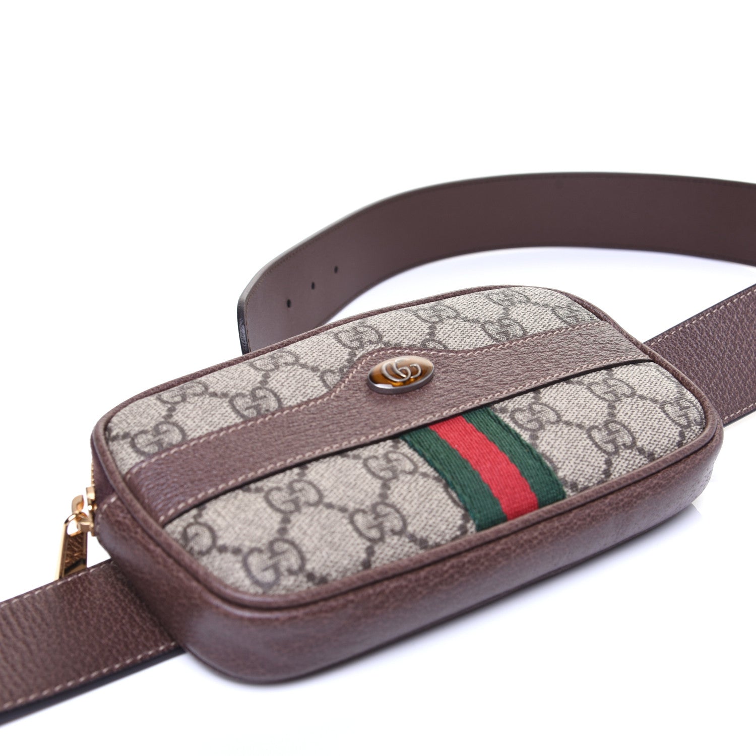 Gucci GG Supreme Monogram Ophidia Belted iPhone Case 85 34 Dark Brown 4 of 13