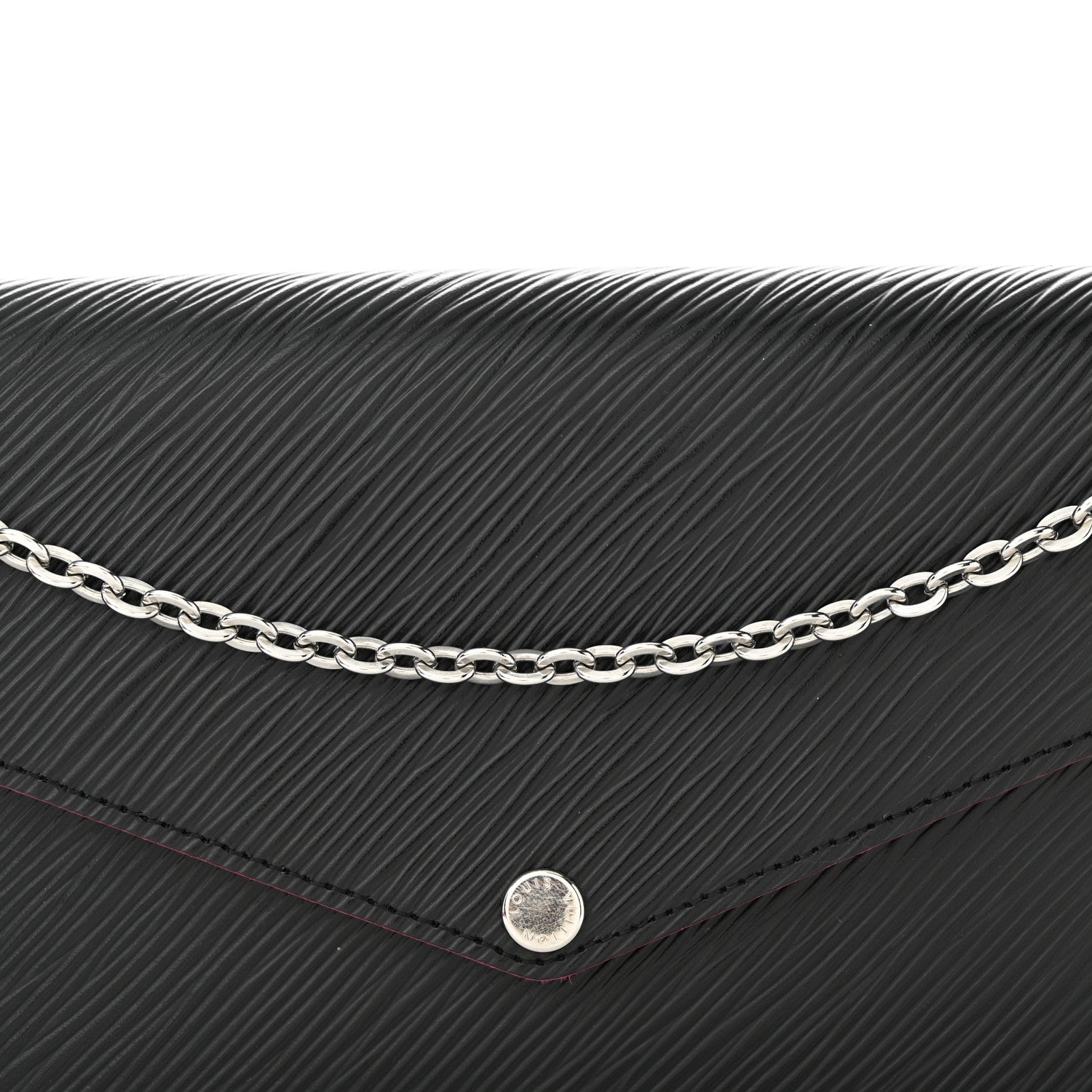 Louis Vuitton Epi Pochette Felicie Black Hot Pink 8 of 10