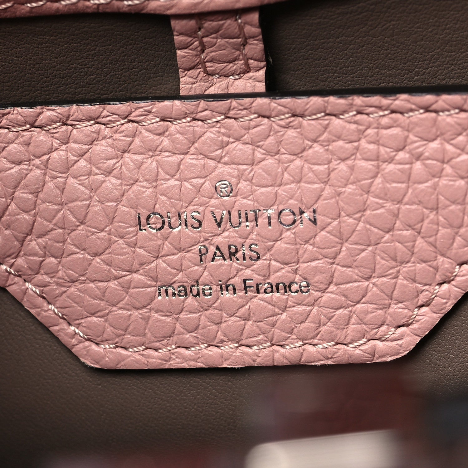 Louis Vuitton Taurillon Capucines PM Magnolia 6 of 12