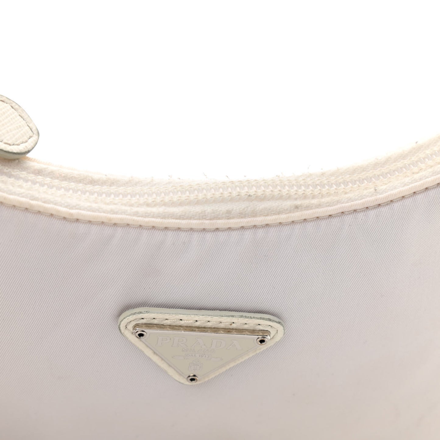 Tessuto Nylon Mini Re-Edition 2000 Bag White