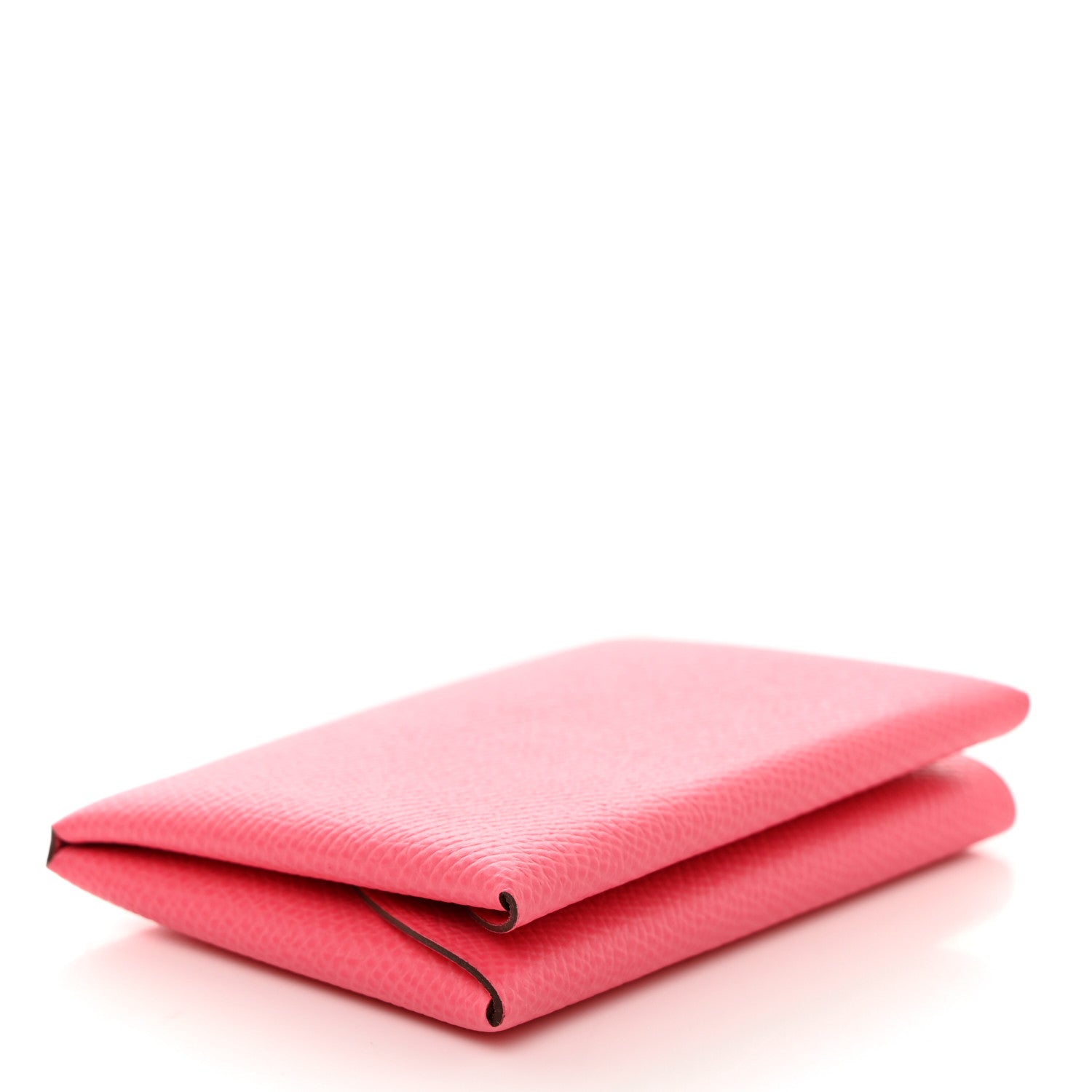 Hermes Epsom Calvi Duo Card Case Rose Azalee 4 of 7