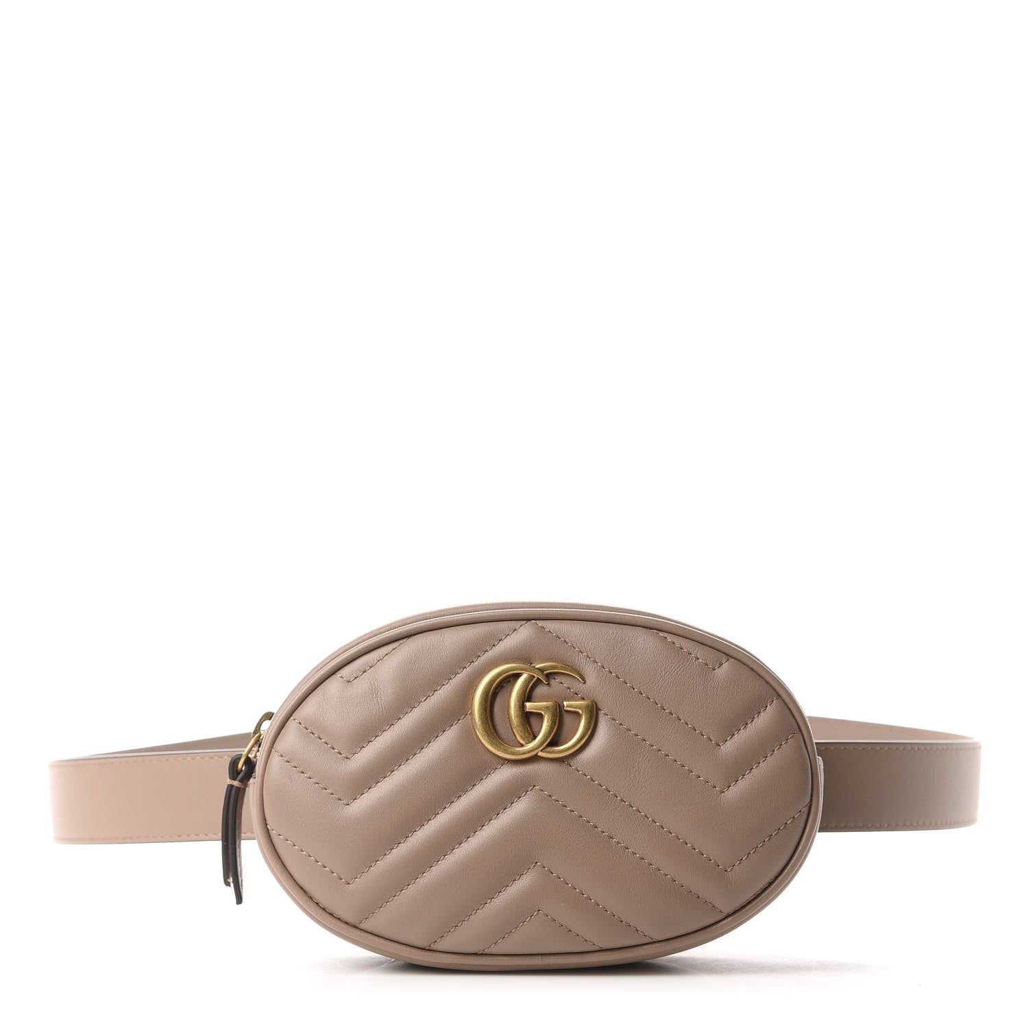 Gucci Calfskin Matelasse GG Marmont Belt Bag 90 36 Porcelain Rose 1 of 13