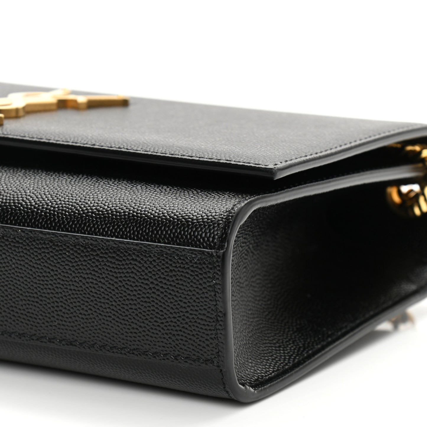 Grain De Poudre Medium Classic Monogram Kate Satchel Black