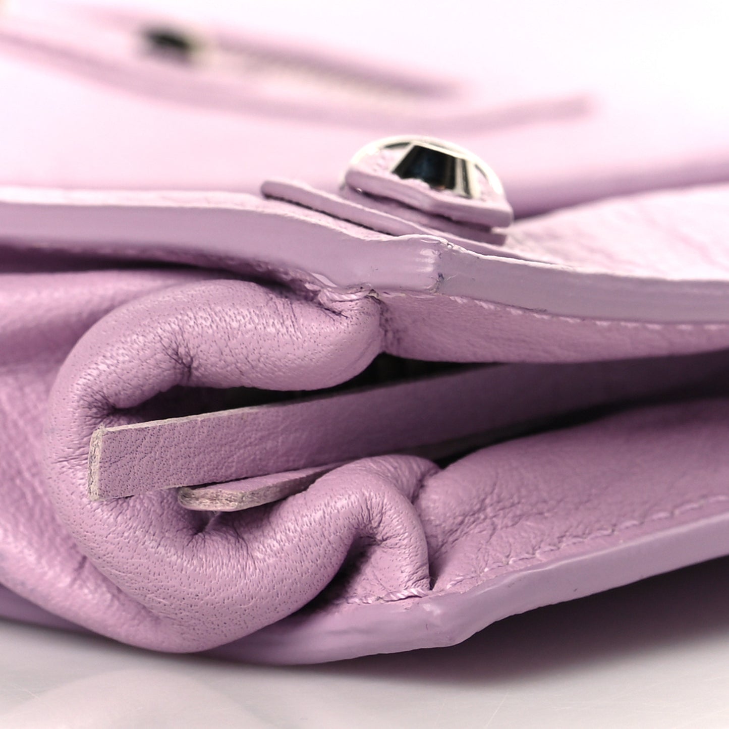Veau Papier Sight Clutch Rose Orchid
