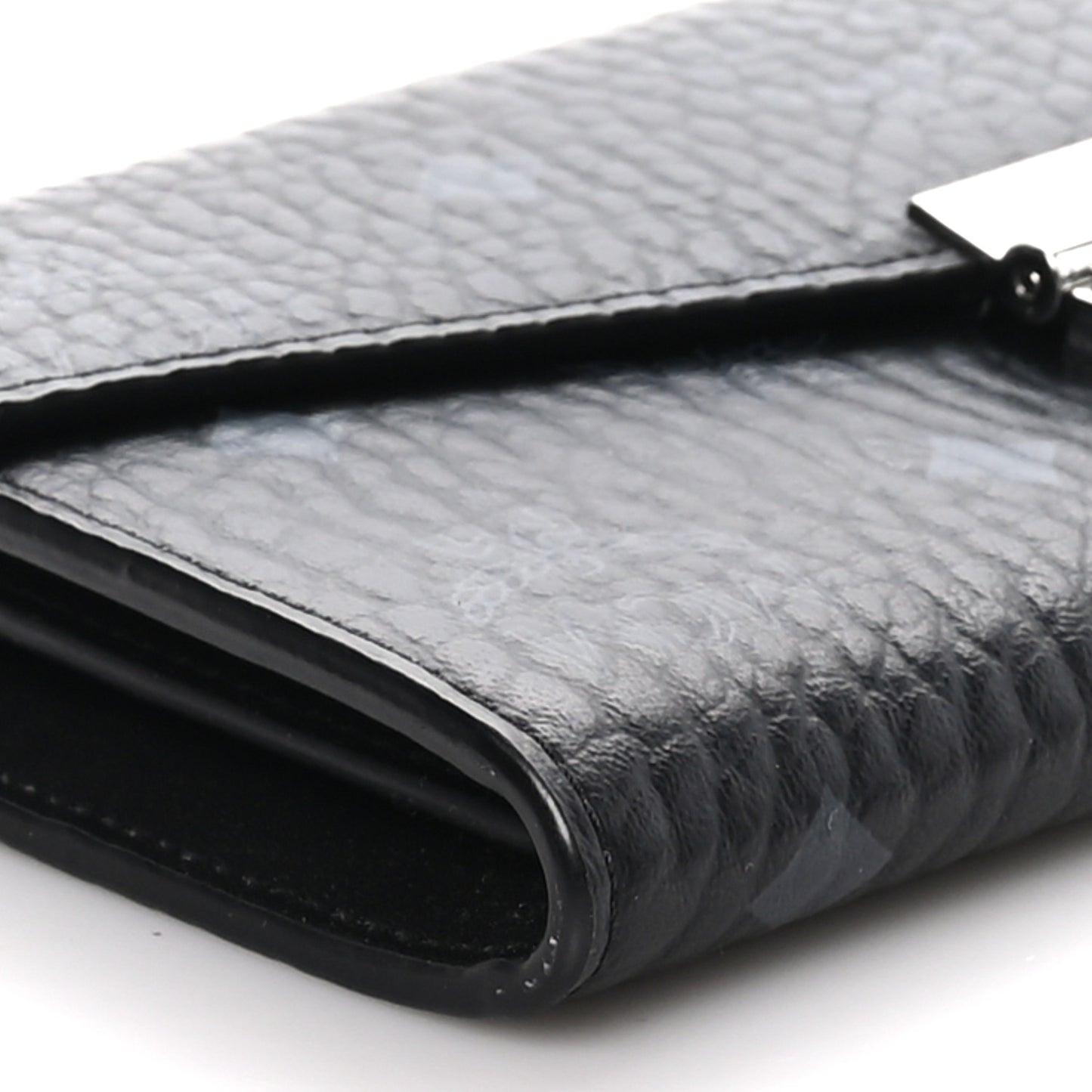 Visetos Large Patricia Wallet On Chain Black