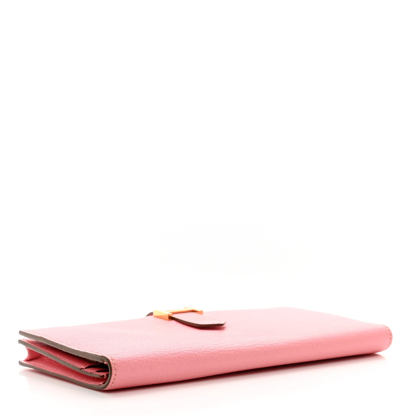 Chèvre Mysore Bearn Gusset Wallet Rose Confetti