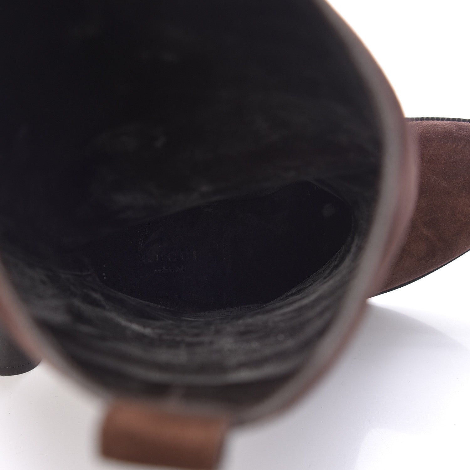 Gucci Suede Knee High Boots 40.5 Moro 8 of 9