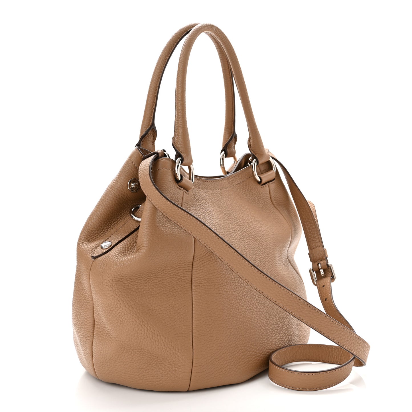 Vitello Daino Shopping Tote Sesamo